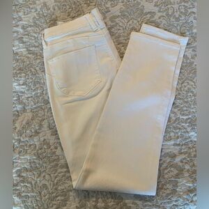 VENUS Women's Straight Leg White Jeans